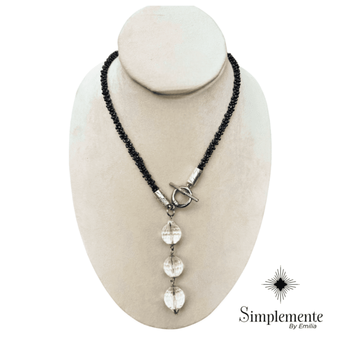Ensoñador collar de cristales checos y pewter - Image 2