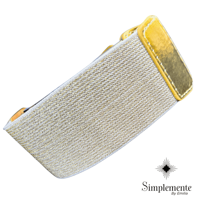 Cinturón elegante dorado elástico - Image 2