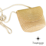 Bellísimo juego de sombrero y cartera caqui de playa. - Image 3