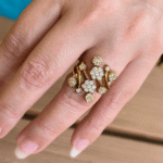 Anillo "Jardín Dorado"