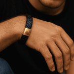 Pulsera "Noche y Oro"