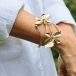 Pulsera "Jardín Dorado Doble"