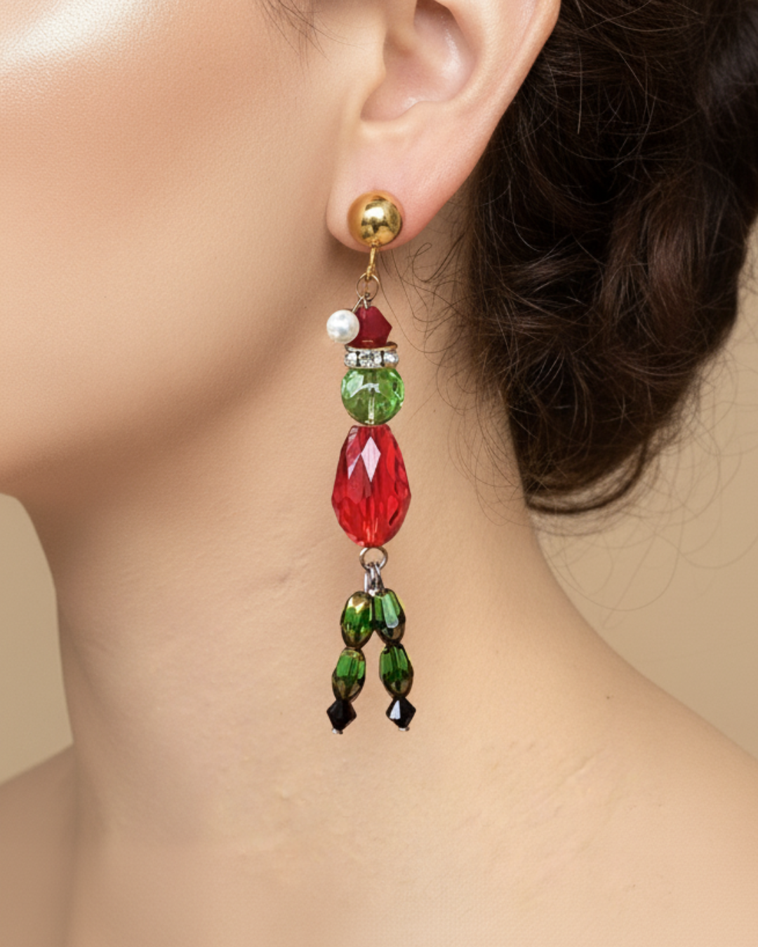 3 Aretes: Grinch de Navidad - Image 1